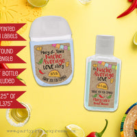 Custom Nacho Average Wedding Shower Mini Hand Sanitizer Labels Party Favors