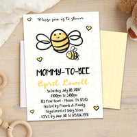 Mommy to BEE Baby Shower Invitations