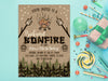 Bonfire Birthday Invitations