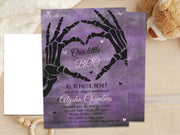 A Little Boo Skeleton Hands Baby Shower Invitations