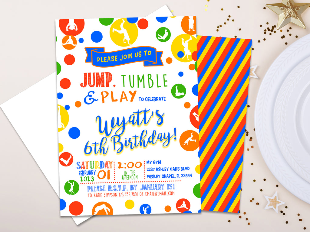 jump-tumble-play-gymnastics-birthday-invitations-party-print-express for Free Printable Gymnastics Birthday Invitations Jump Tumble Play Gymnastics Birthday Invitations | Party Print Express for Free Printable Gymnastics Birthday Invitations