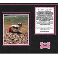 Pink Pet Memorial Rainbow Bridge Print
