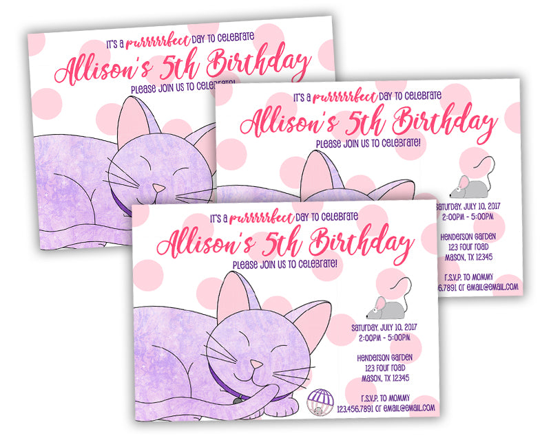 kitty-cat-birthday-invitations-party-print-express for Free Printable Cat Birthday Invitations Kitty Cat Birthday Invitations | Party Print Express for Free Printable Cat Birthday Invitations