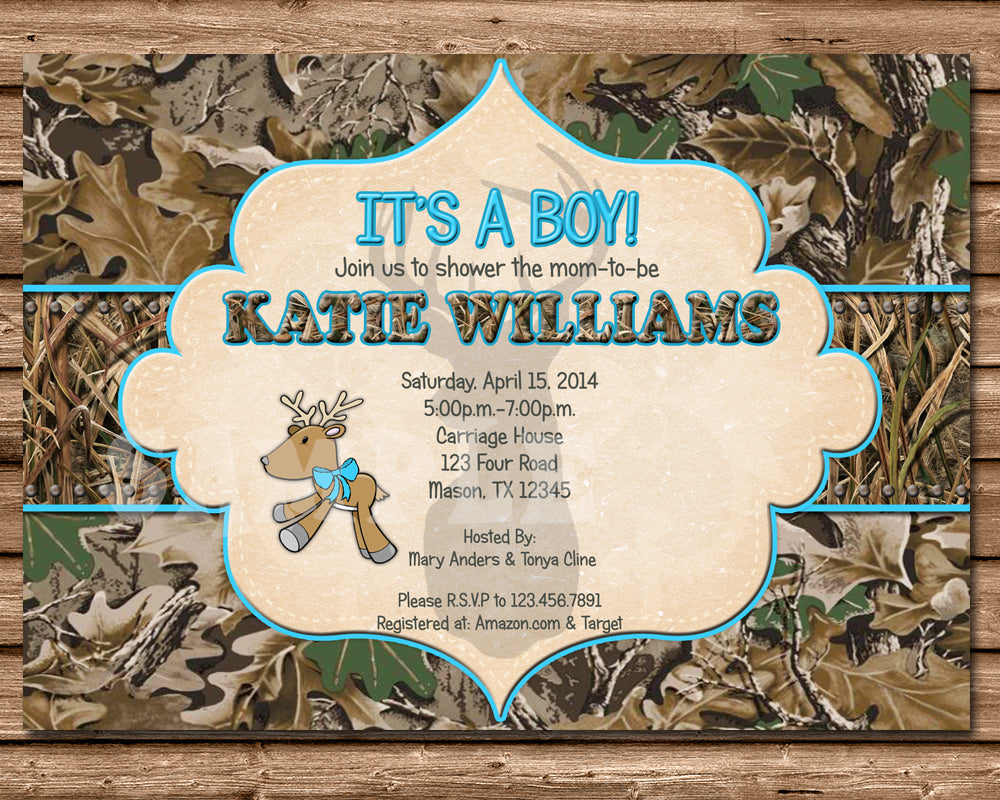 Blue Camo Camouflage Baby Shower Ideas Blue Camo Baby Boy Short