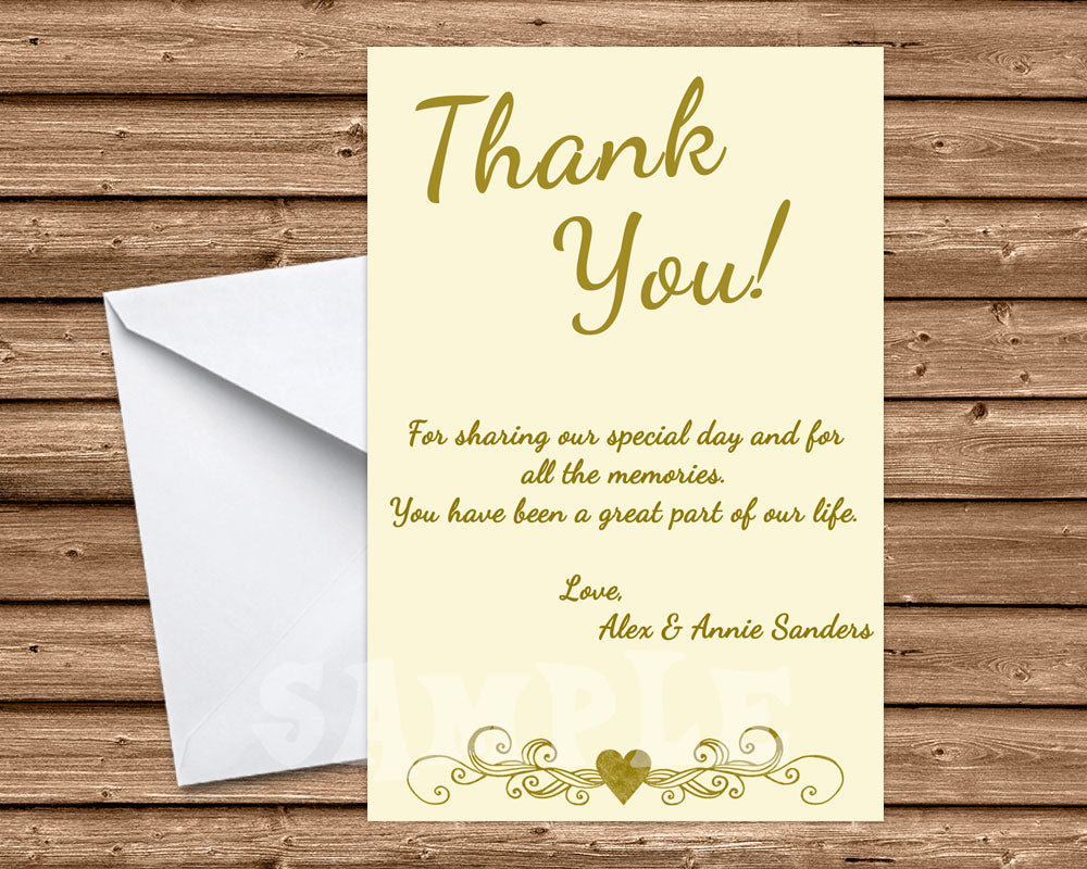 50th Wedding Anniversary Ivory Thank You Cards | Party Print Express 50th-wedding-anniversary-ivory-thank-you-cards-party-print-express