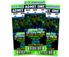 Boys Neon Roller Skating Party Ticket Invitations