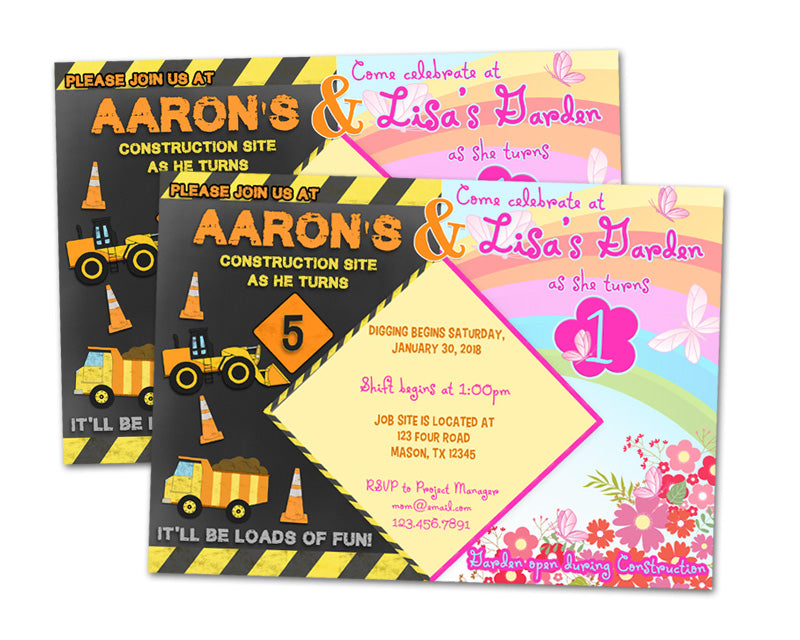 Lot de 10 cartes d'invitation pour enfants - Excavatrice grue - chantier de construction - Pour anniversaire d'enfant Lot de 10 cartes d'invitation pour enfants - Excavatrice grue - chantier de construction - Pour anniversaire d'enfant