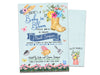 Blue Boys Baby in Bloom Shower Invitations