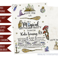 Wizard Magical Birthday Invitations