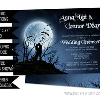 Moonlight Silhouette Wedding Invitations