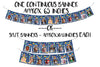 Outer Space 1st Birthday Milestone Photo Banner