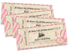 Pink Vintage Train Ticket Birthday Invitations