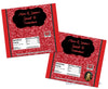 Black & Red Glitter Sweet 16 Candy Bar Wrappers