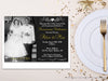 Chalk 50th Wedding Anniversary Invitation Gold