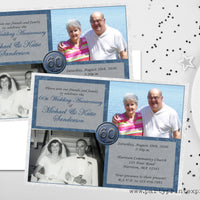 Then & Now 60th Wedding Anniversary Invitations