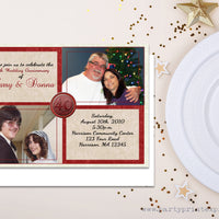 40th Wedding Anniversary Invitations Then and Now Photo