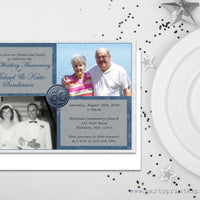 Then & Now 60th Wedding Anniversary Invitations
