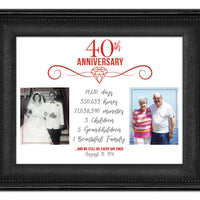 40th Wedding Anniversary Photo Then Now Print We Still Do
