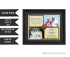 Gold 50th Wedding Anniversary Then and Now Photo Print