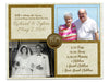 Gold 50th Wedding Anniversary Then and Now Photo Print