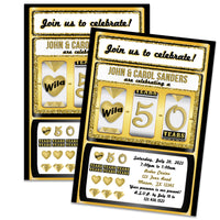 Slot 50th Wedding Anniversary Party Invitations with Photo Option
