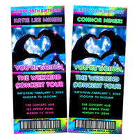 PRINTABLE Concert Gift Experience Tickets Personalized