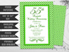 Emerald Pattern 55th Wedding Anniversary Invitations