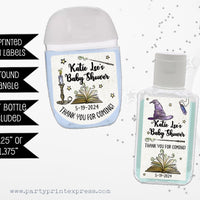 Magic Wizard Baby Shower Mini Hand Sanitizer Labels Party Favors