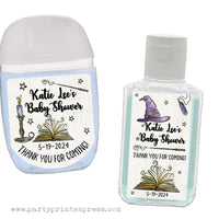 Magic Wizard Baby Shower Mini Hand Sanitizer Labels Party Favors