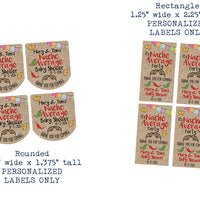 Nacho Average Baby Shower Mini Hand Sanitizer Labels Party Favors