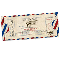 PRINTABLE Airplane Ride Gift Experience Tickets Personalized