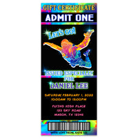 PRINTABLE Skydiving Gift Experience Tickets Personalized