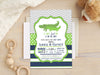 Alligator Baby Shower Invitations Boy