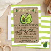 Avocado Invitations Baby Shower Bridal Birthday