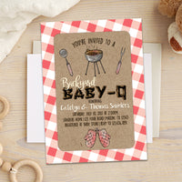 BBQ Baby-Q Baby Shower Invitations