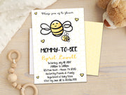 Mommy to BEE Baby Shower Invitations