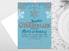 Blue Winter ONEderland Invitation