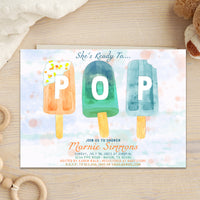 Ready to POP Popsicle Boy Baby Shower Invitations