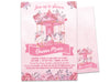 Pink Carousel Baby Shower Invitations