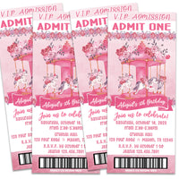 Carousel Admission Ticket Invitations
