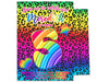 Rainbow Cheetah Birthday Invitations