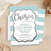 Boy Adoption Baby Shower Invitations CHOSEN