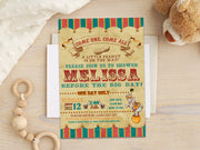 Vintage Circus Baby Shower Invitation