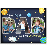 Dad Custom Photo Gift Print Best in the Universe