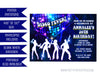 Disco Birthday Party Invitations