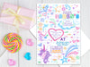Doodle Notebook Birthday Invitations Girl