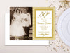 Elegant Photo Gatsby 50th Wedding Anniversary Invitation Gold