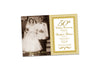 Elegant Photo Gatsby 50th Wedding Anniversary Invitation Gold