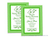 Emerald Pattern 55th Wedding Anniversary Invitations