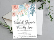 Eucalyptus Bridal Shower Invitations